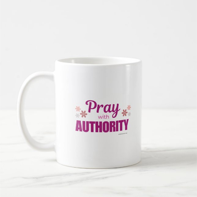 De Café Reze com Autoridade - Caneca Clássica, 15 oz (Esquerda)