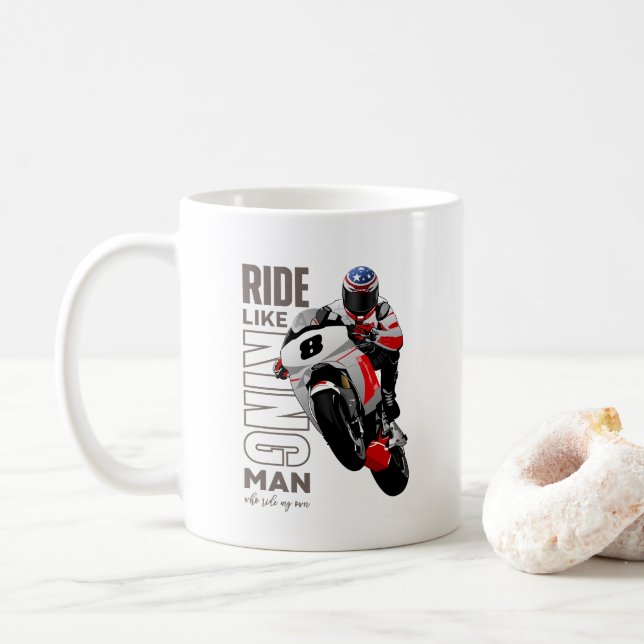 De Café Rider King | 11# Caneca Clássica (King) (Com Donut)