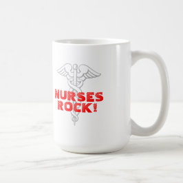 De Café Rocha das enfermeiras! Caneca | com símbolo do