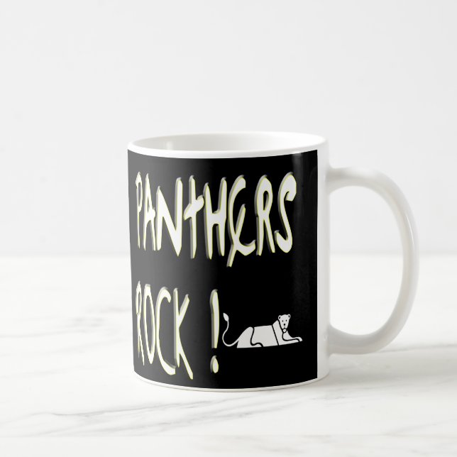 De Café Rocha das panteras! Caneca (Direita)