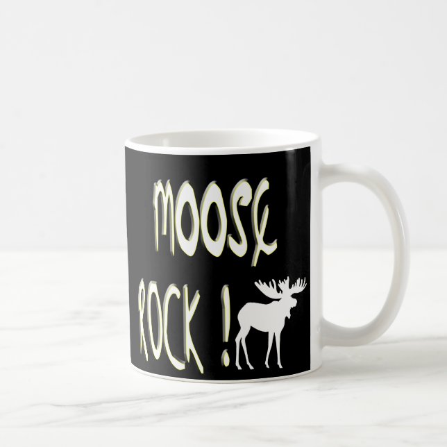 De Café Rocha dos alces! Caneca (Direita)