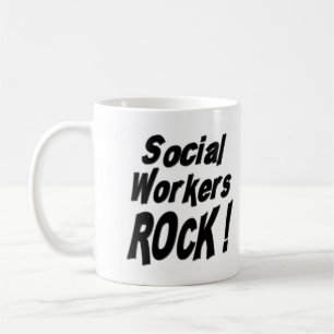 De Café Rocha dos assistentes sociais! Caneca