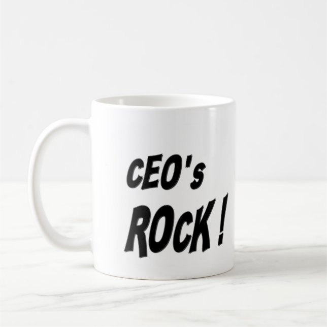 De Café Rocha dos CEOs! Caneca (Esquerda)