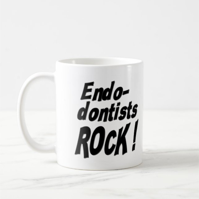 De Café Rocha dos Endodontists! Caneca (Esquerda)