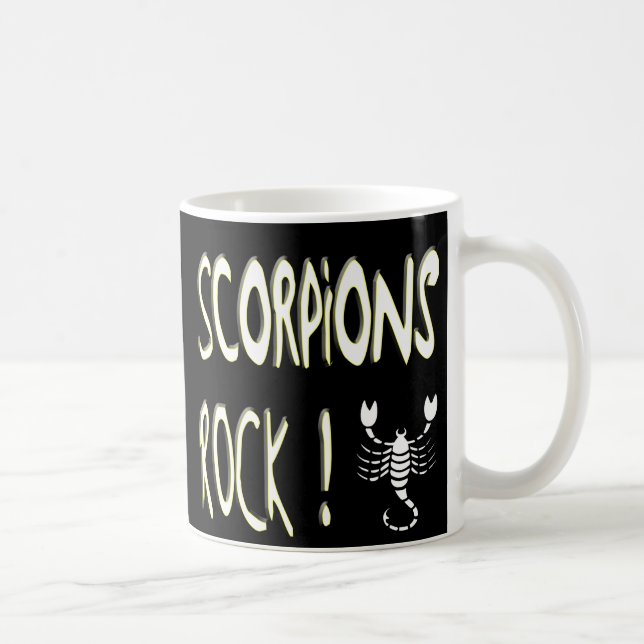 De Café Rocha dos escorpião! Caneca (Direita)