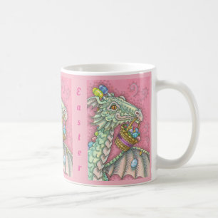 De Café Rosa da CANECA do DRAGÃO do OVO DA PÁSCOA