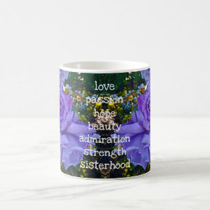 De Café Rosa roxo - caneca
