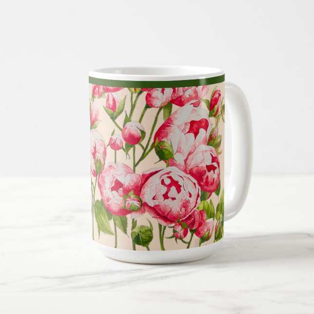 De Café Rosy Abundance em uma caneca clássica (Frente Esquerda)