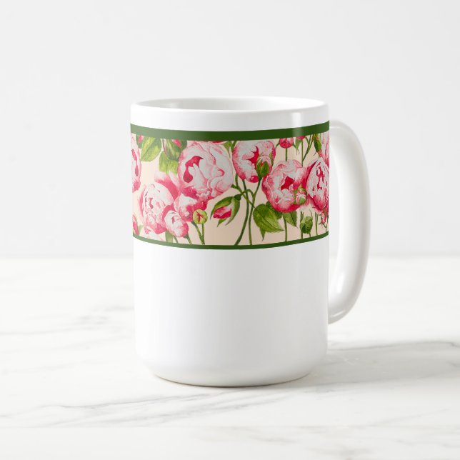 De Café Rosy Abundance em uma caneca clássica (B) (Frente Esquerda)
