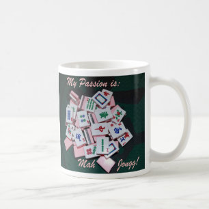 De Café roteiro da caneca do jongg do mah - personalizado