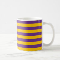 Roxo e ouro listra a caneca