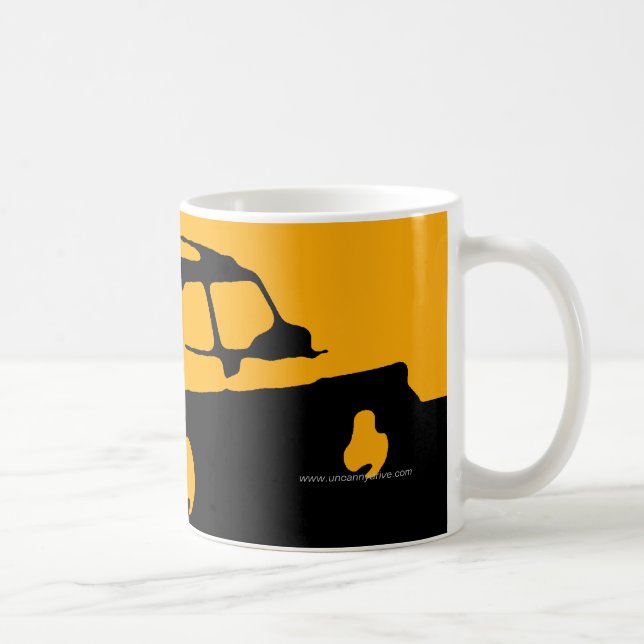 De Café Saab 900 SPG/Aero - amarele na caneca escura do (Direita)