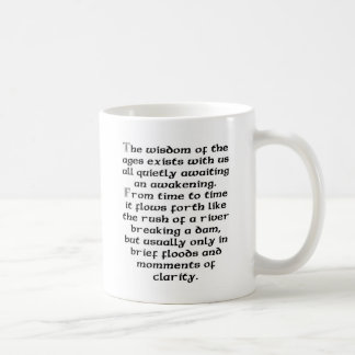 De Café Sabedoria que diz a caneca