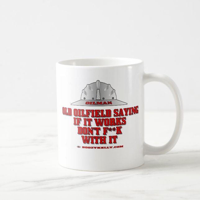 De Café Se trabalha, campo petrolífero que diz, caneca (Direita)