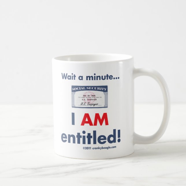 De Café Segurança social autorizada caneca (Direita)