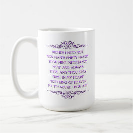 De Café Seja A Minha Visão - 15 Oz. Caneca