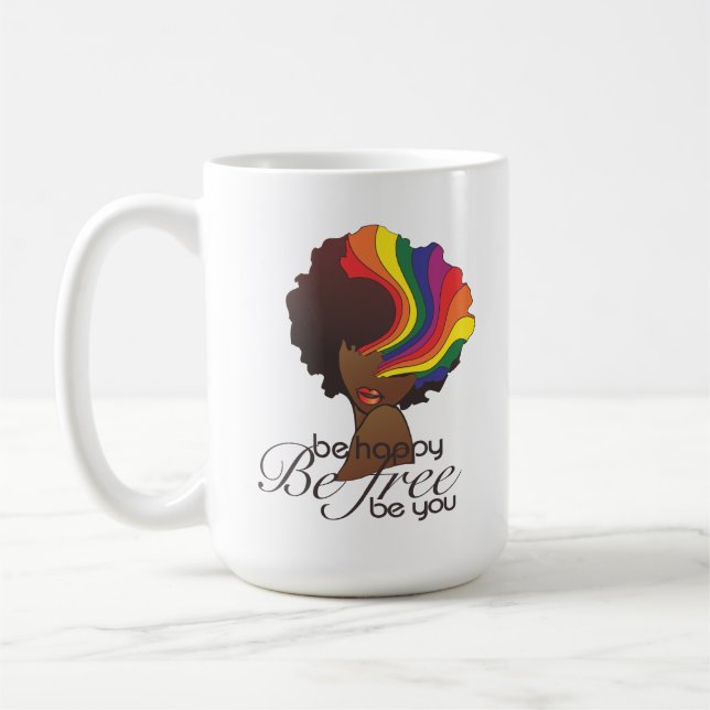 De Café Seja caneca feliz (Esquerda)