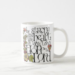 De Café Seja forte - caneca