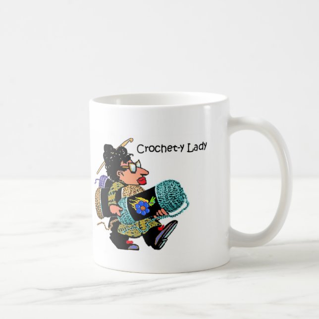 De Café Senhora Caneca do crochet-y (Direita)