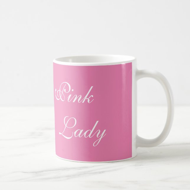 De Café Senhora cor-de-rosa caneca (Direita)