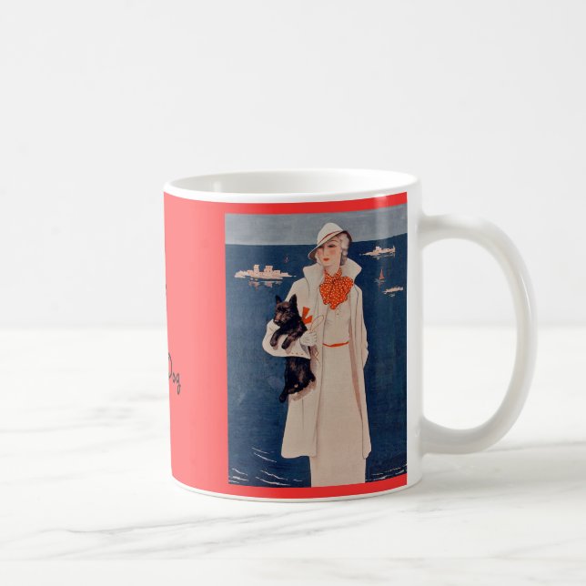 De Café Senhora Elegante Ama Minha Caneca Scotty (Direita)