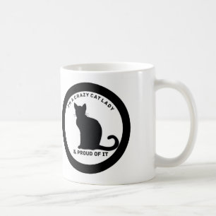 De Café Senhora louca Caneca do gato
