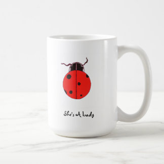 De Café Senhora vermelha Desinsetar Indicação Caneca