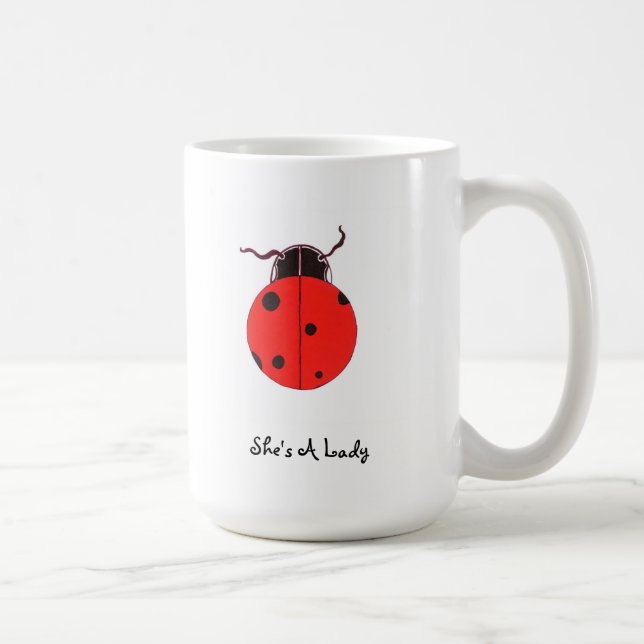 De Café Senhora vermelha Desinsetar Indicação Caneca (Direita)