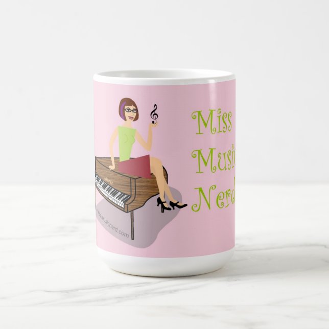 De Café Senhorita Música Nerd Caneca (Centro)