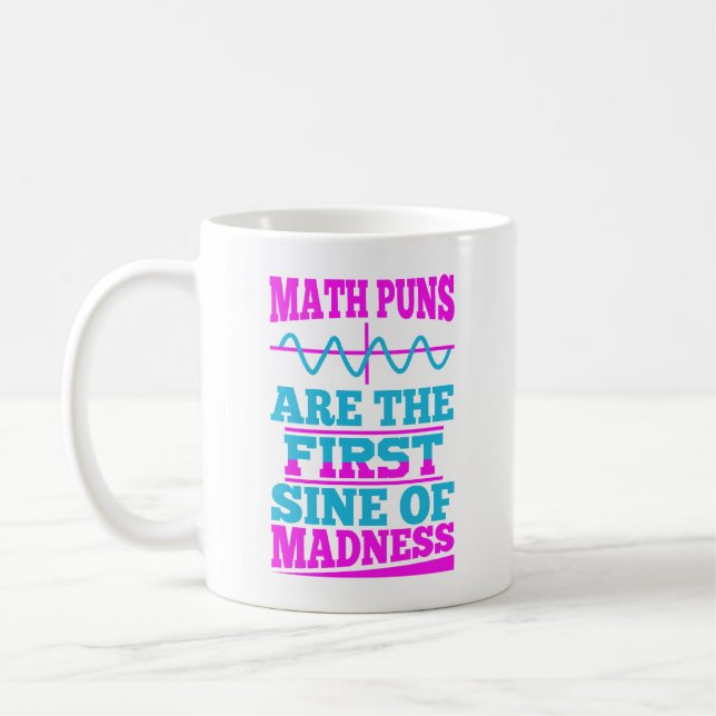 De Café Seno das chalaças da matemática da loucura! Caneca (Esquerda)