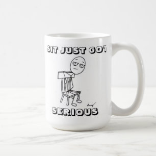 De Café SENTE APENAS a caneca SÉRIA OBTIDA