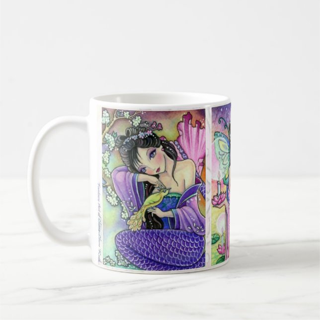De Café * Sereias do quimono * - caneca (Esquerda)