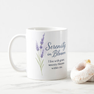 De Café Serenidade em Flor — Caneca