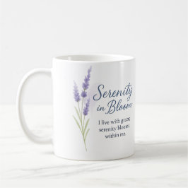 De Café Serenidade em Flor — Caneca
