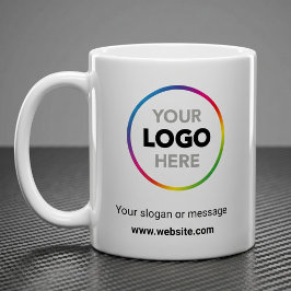 De Café Seu Logotipo Aqui Caneca Promocional | Site e Slog