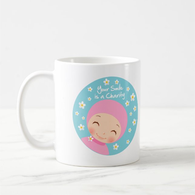 De Café Seu sorriso é uma caneca da caridade (Esquerda)