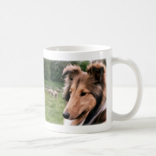De Café Sheltie & caneca dos carneiros