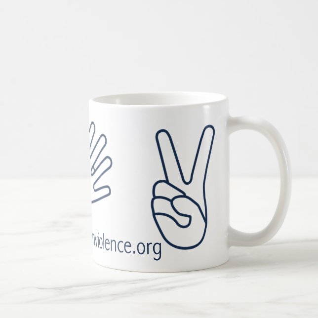 De Café Silêncio para a caneca do Nonviolence! (Direita)