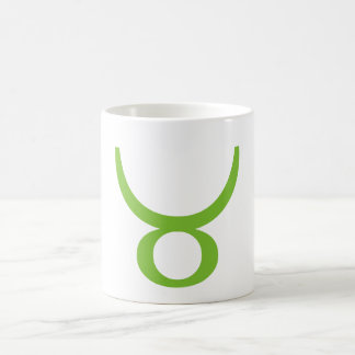 De Café Símbolo astrológico do Taurus, caneca do zodíaco