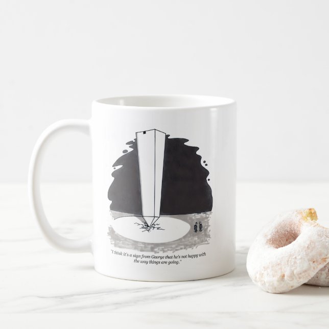De Café Sinal da caneca George (Com Donut)