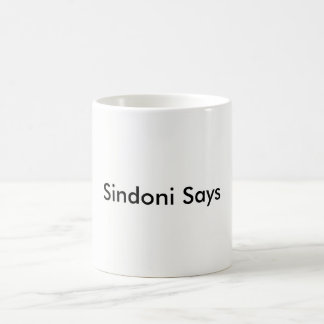 De Café Sindoni diz a caneca