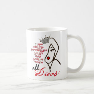 De Café Sob uma tiara nós estamos! caneca
