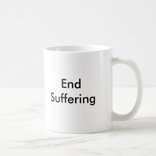 De Café Sofrimento do fim - caneca (Direita)