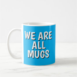 De Café "Somos Todos Trouxas" Caneca – Azul Cerâmico Atrev