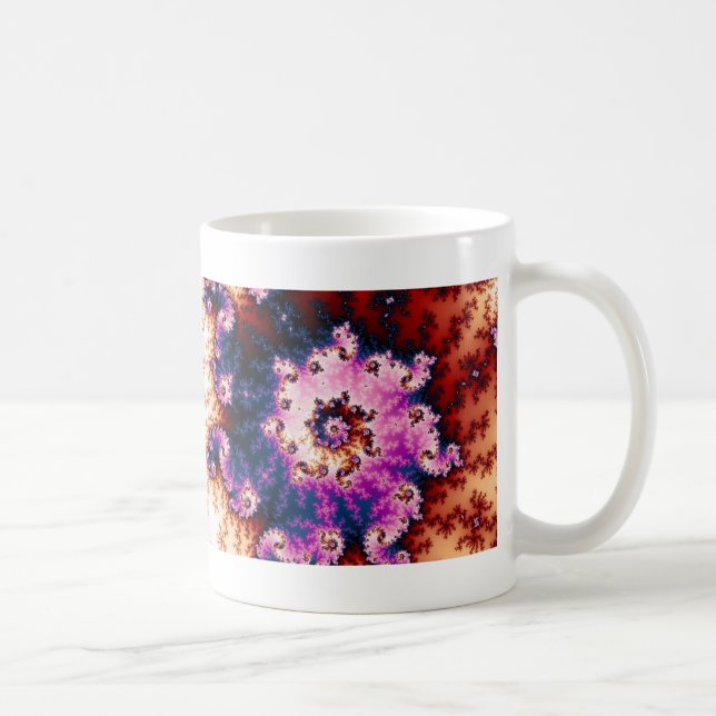 De Café Sonho Rosa - Caneca Fractal (Direita)