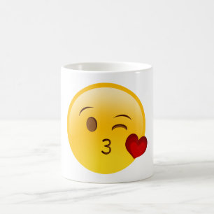 De Café Soprar uma caneca emoji beijo