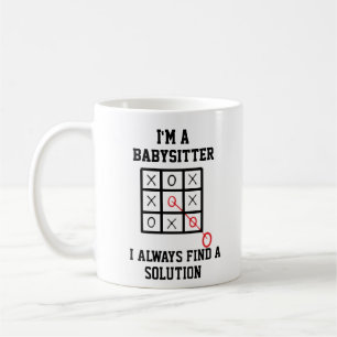 De Café Sou uma Babá Eu Sempre Encontro uma Solução Caneca
