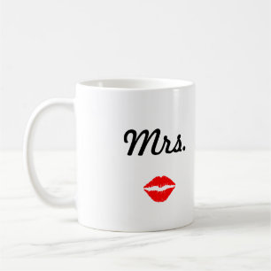 De Café Sra. Caneca com lábios