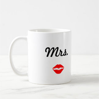 De Café Sra. Caneca com lábios