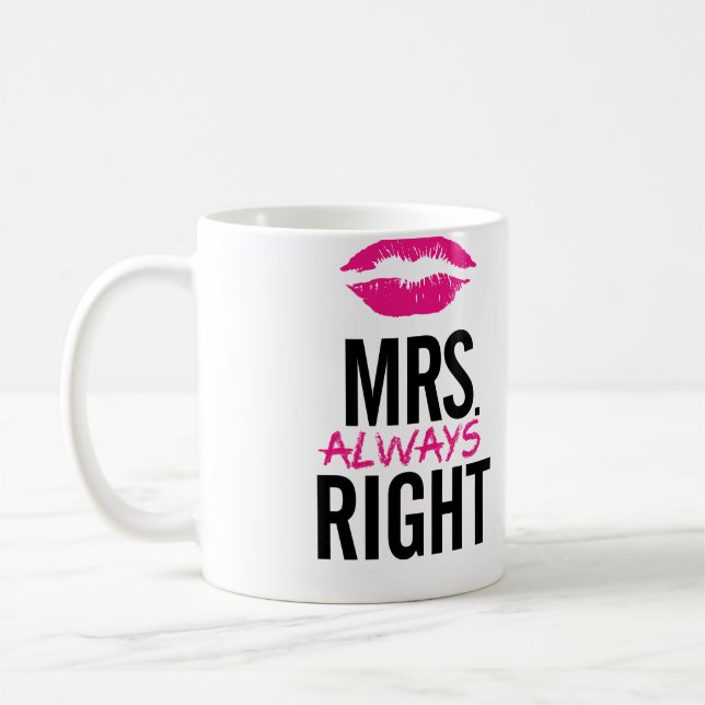 De Café Sra. caneca sempre direita dos lábios (Esquerda)